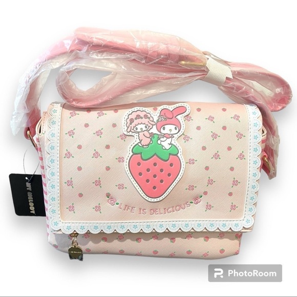 Sanrio My Melody and My Sweet Piano Strawberry Crossbody Bag